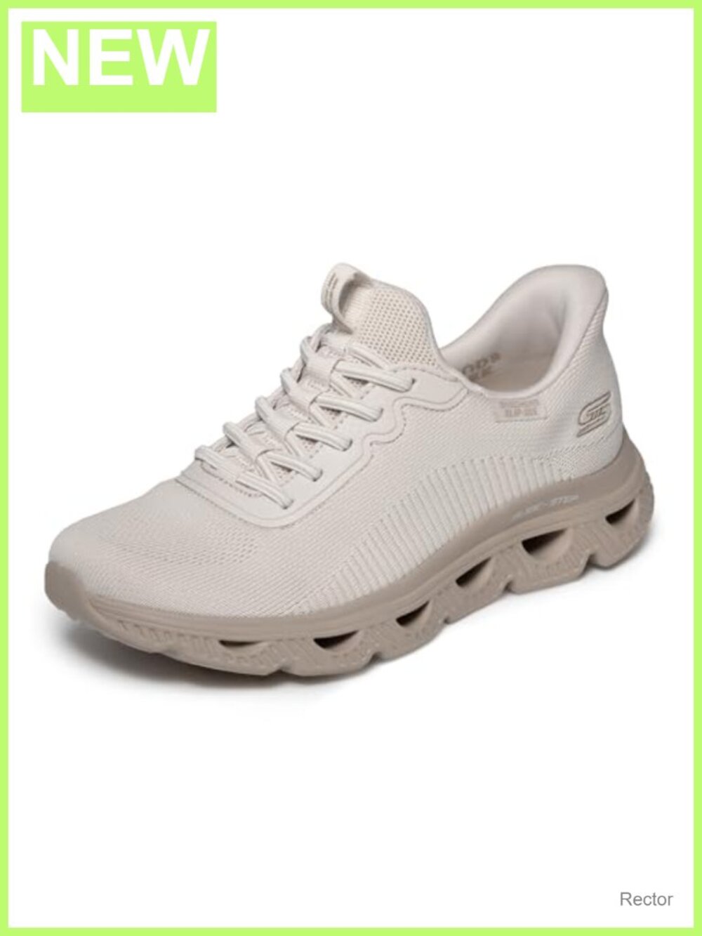 Women's Arc Waves Glide-Step Slip-On Sneakers Memory Foam Vegan